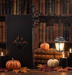 ShelfGlow — Iron Bookend Light, Halloween Bookshelf Decor