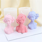 Girl Portrait Candle Mold