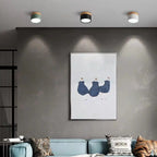 CanopyGlow — Nordic Wood-Accent LED Ceiling Spot