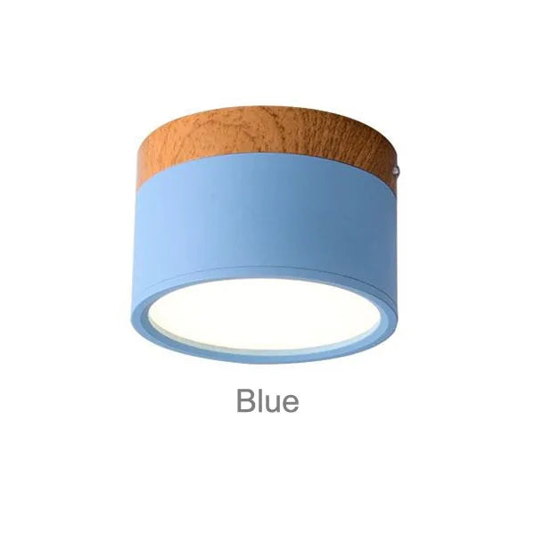 CanopyGlow — Nordic Wood-Accent LED Ceiling Spot