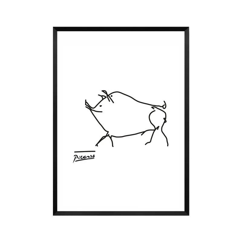 Line Animals Prints