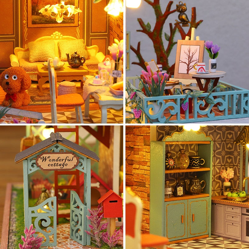 Happy Jungle Resort DIY Miniature House Kit