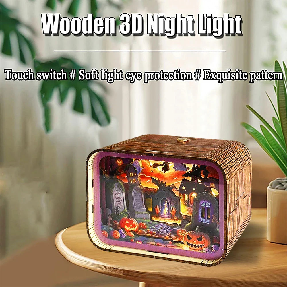Halloween 3D Night Light Kit