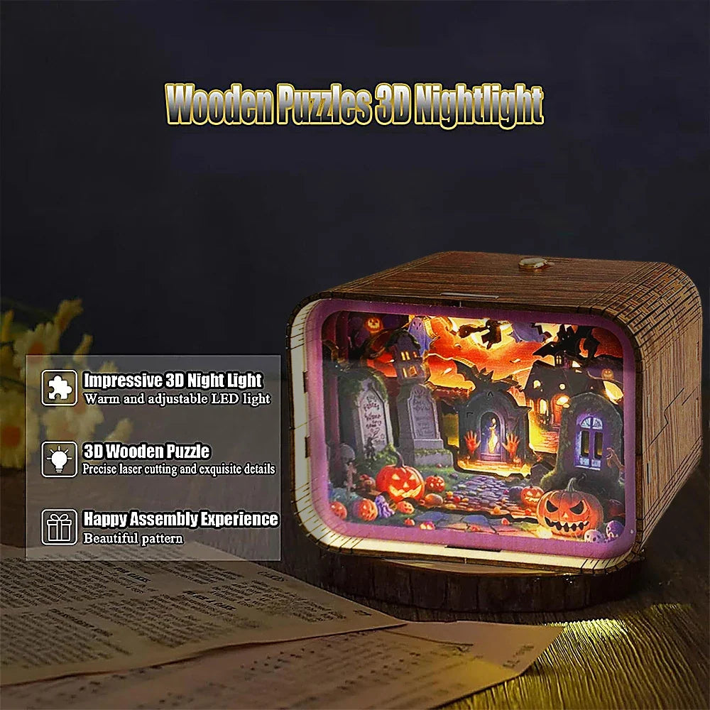 Halloween 3D Night Light Kit