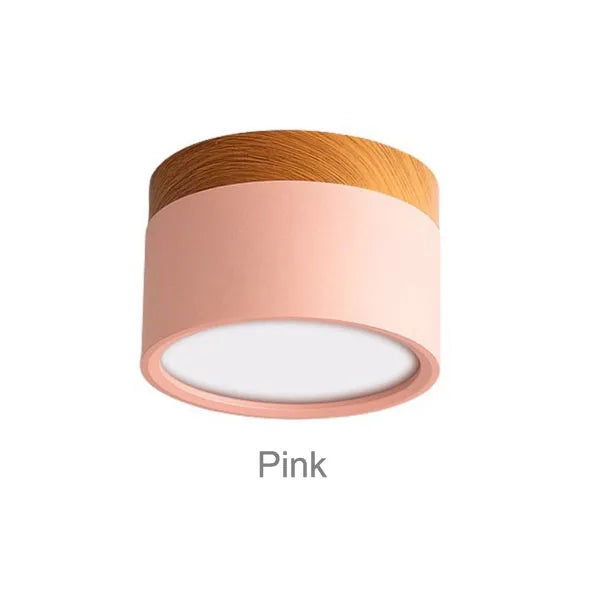 CanopyGlow — Nordic Wood-Accent LED Ceiling Spot