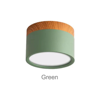 CanopyGlow — Nordic Wood-Accent LED Ceiling Spot