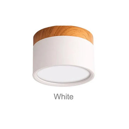 CanopyGlow — Nordic Wood-Accent LED Ceiling Spot
