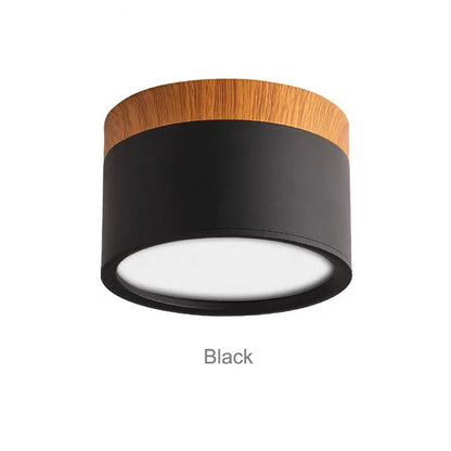 CanopyGlow — Nordic Wood-Accent LED Ceiling Spot