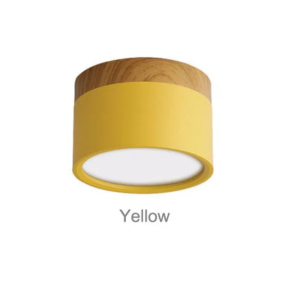 CanopyGlow — Nordic Wood-Accent LED Ceiling Spot