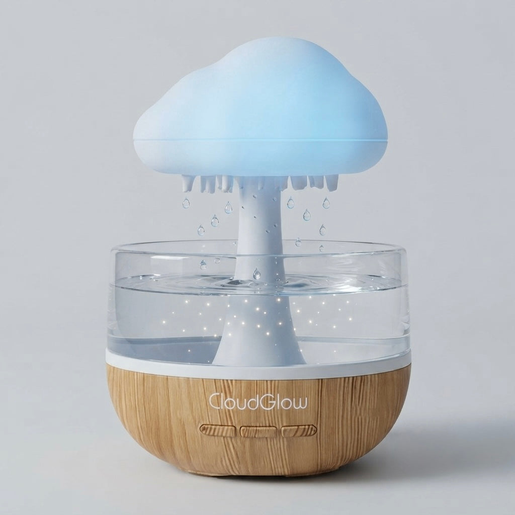 CloudGlow — Rechargeable Rain Cloud Humidifier & Diffuser