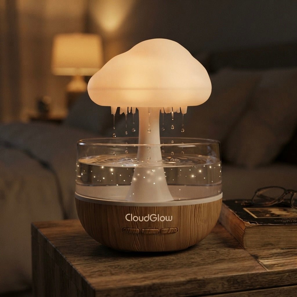 CloudGlow — Rechargeable Rain Cloud Humidifier & Diffuser