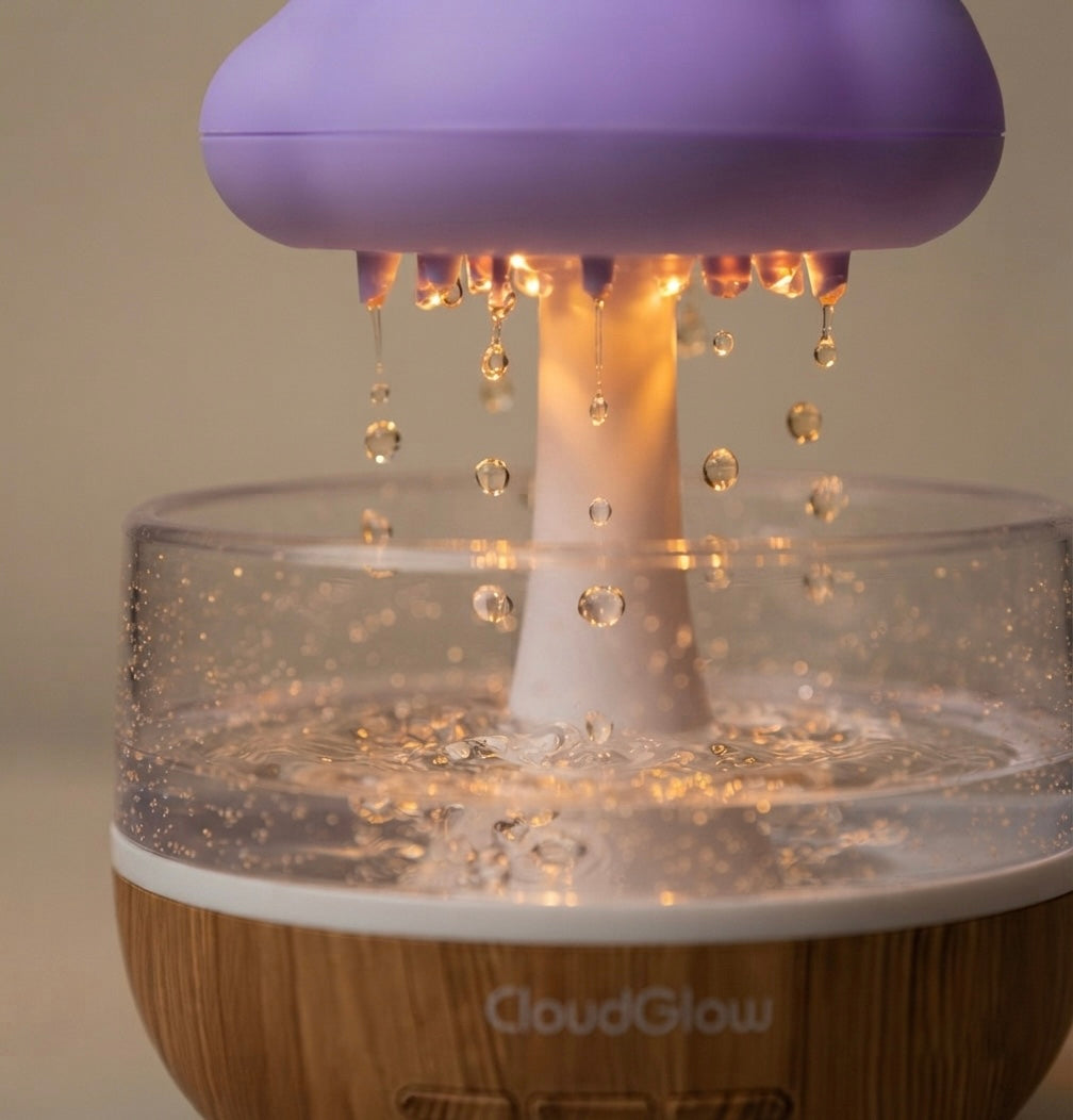 CloudGlow — Rechargeable Rain Cloud Humidifier & Diffuser