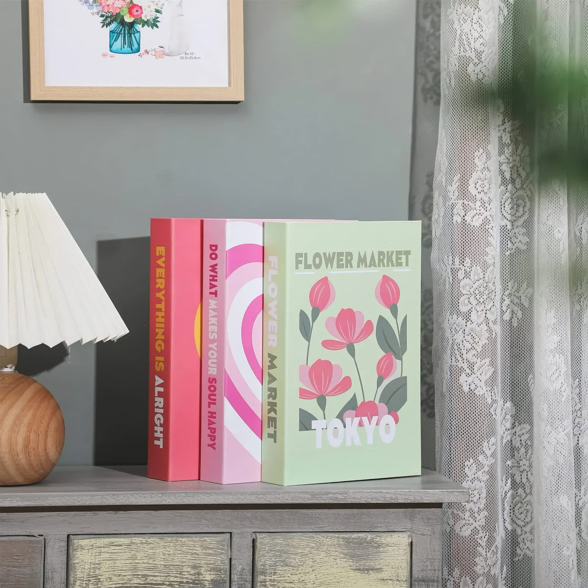 Indie Aesthetic Hidden Storage Book Box