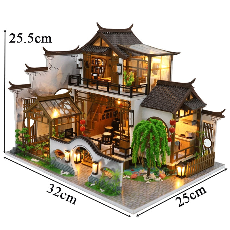 music cover doll DIY Miniature House Kit