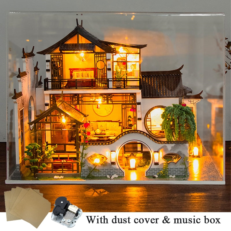 music cover doll DIY Miniature House Kit