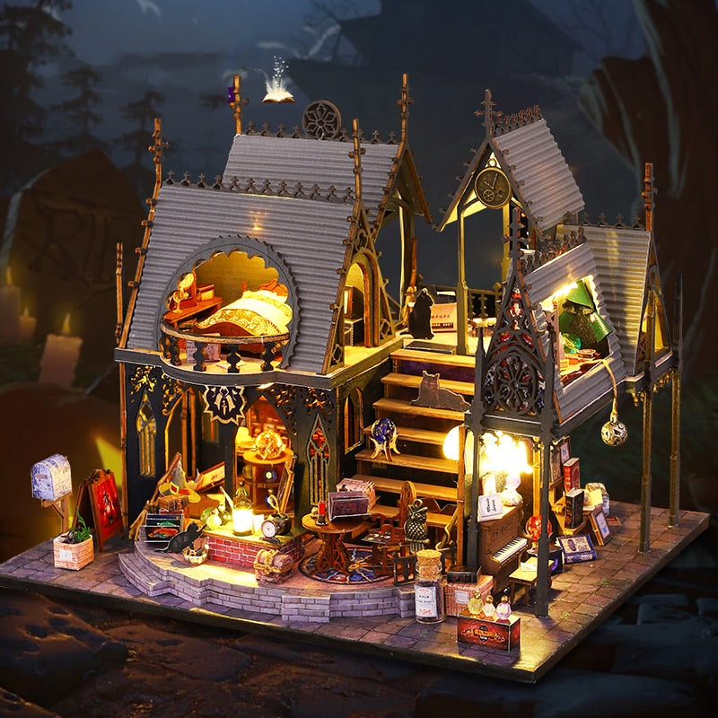 Luna Magic Retro DIY Miniature House Kit