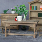Dollhouse Wooden Dining Set 1:12