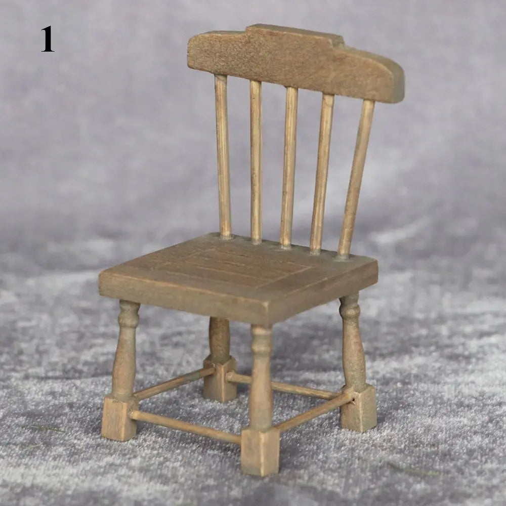 Dollhouse Wooden Dining Set 1:12