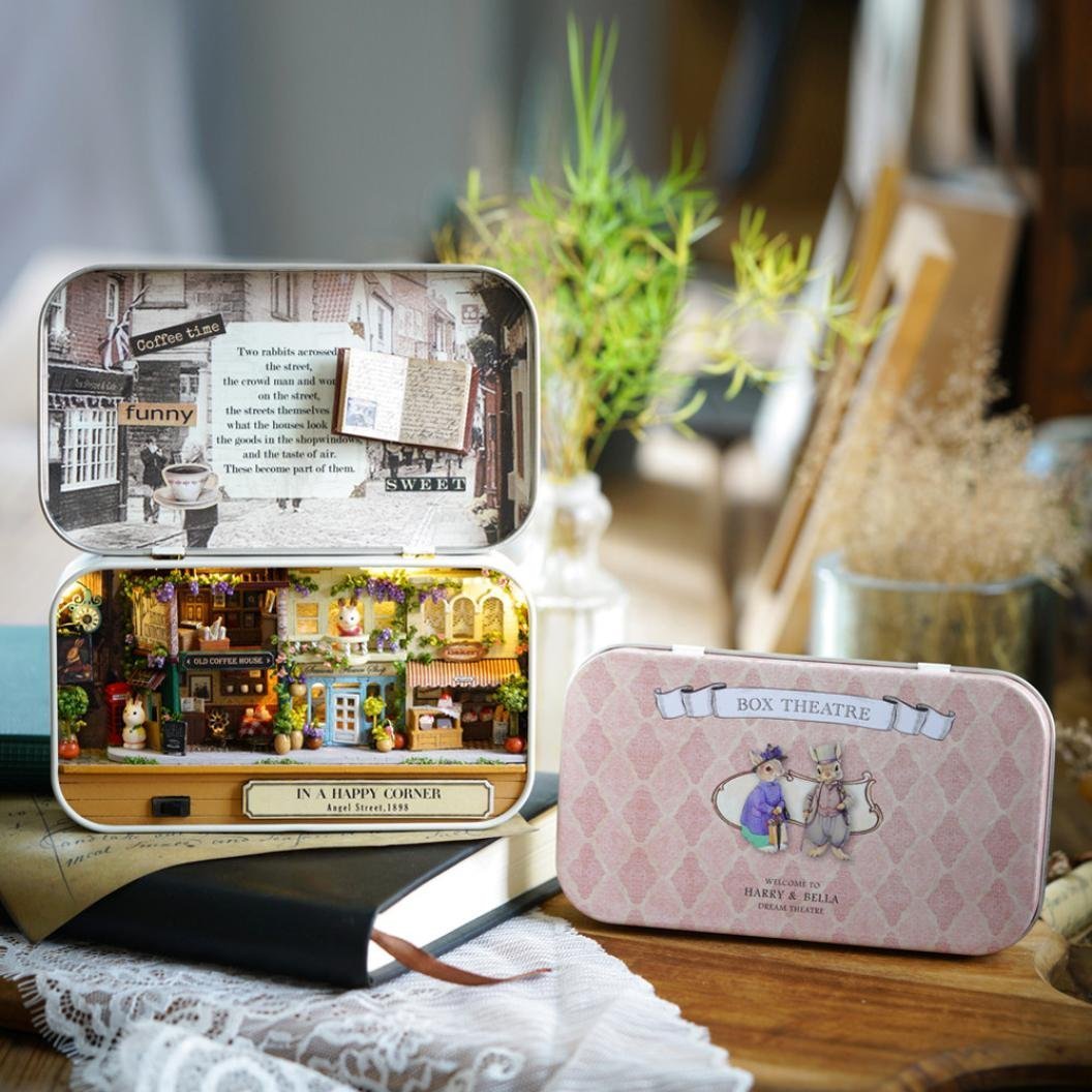 Miniature Tin Box Theatre In A Happy Corner