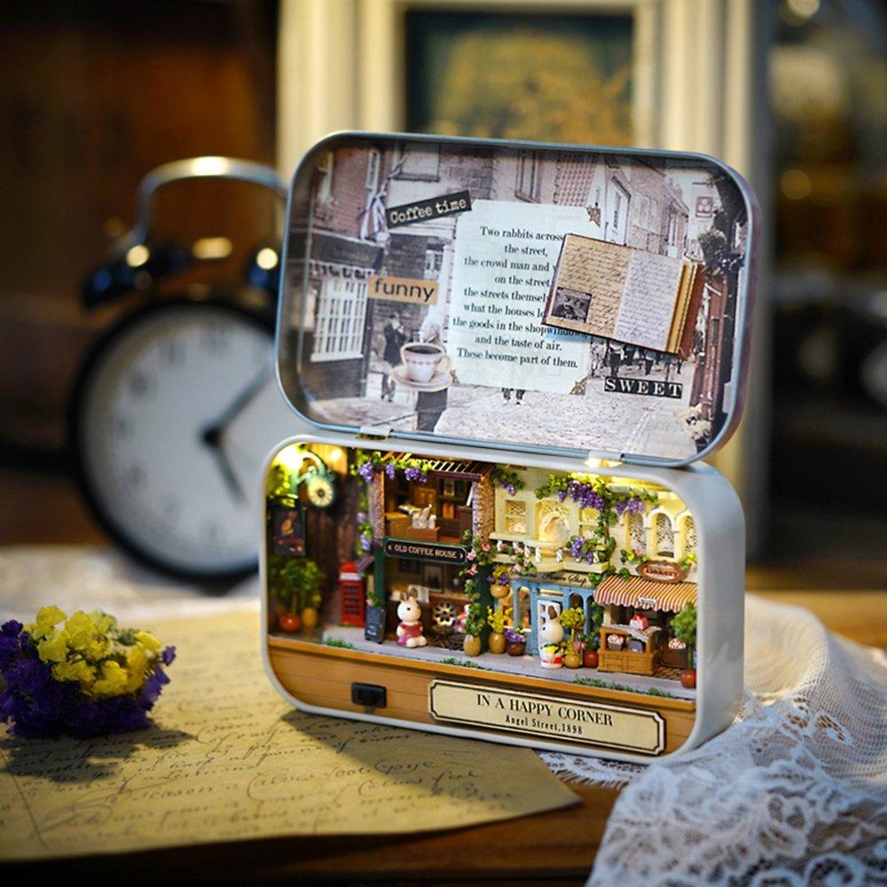 Miniature Tin Box Theatre In A Happy Corner