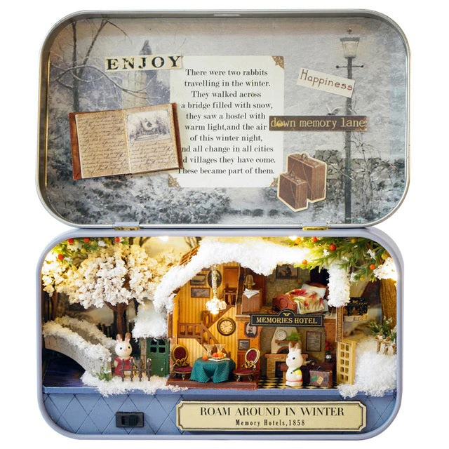 Winter Tin Box Theatre Miniature