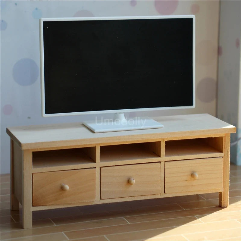 Dollhouse TV Bench 1:6 Scale