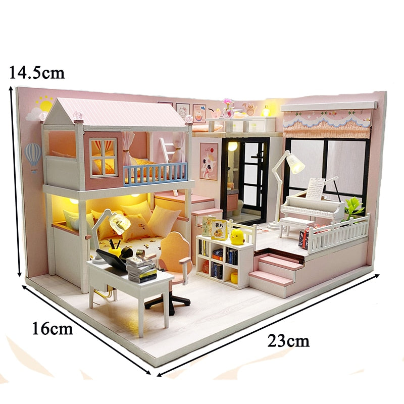 Modern Loft V2 DIY Dollhouse Kit