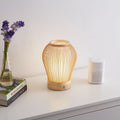 Rechargeable Woven Bamboo Table Lamp