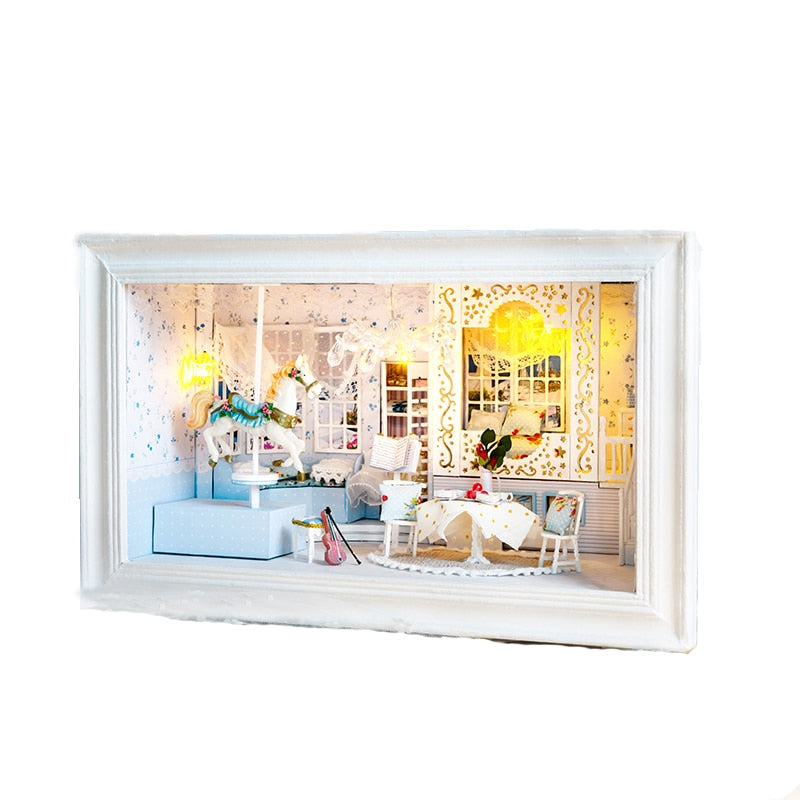 Princess Dream DIY Wooden Frame Dollhouse Kit