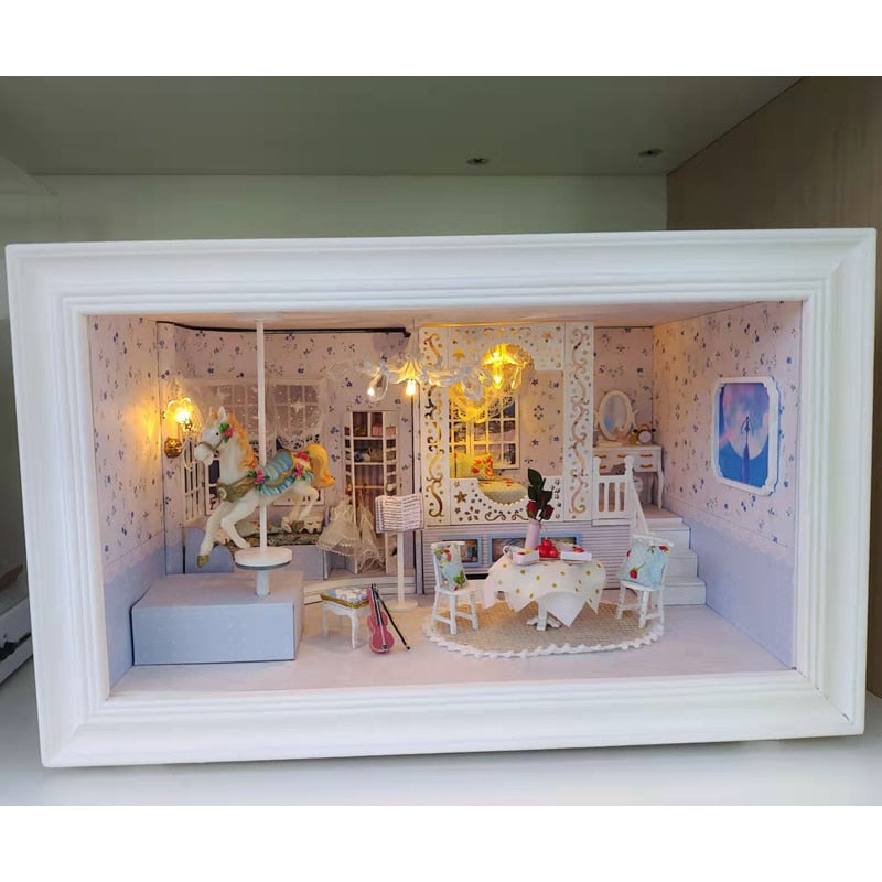 Princess Dream DIY Wooden Frame Dollhouse Kit