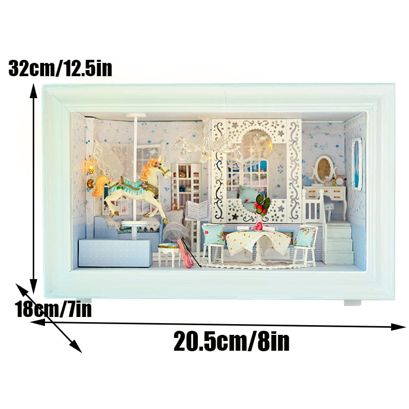 Princess Dream DIY Wooden Frame Dollhouse Kit