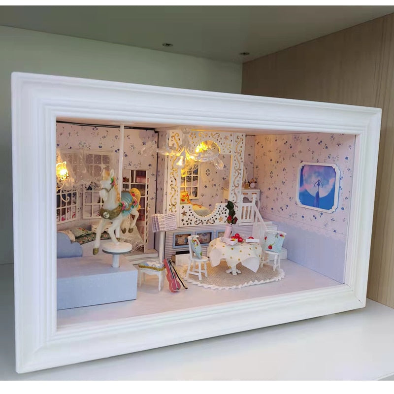 Princess Dream DIY Wooden Frame Dollhouse Kit