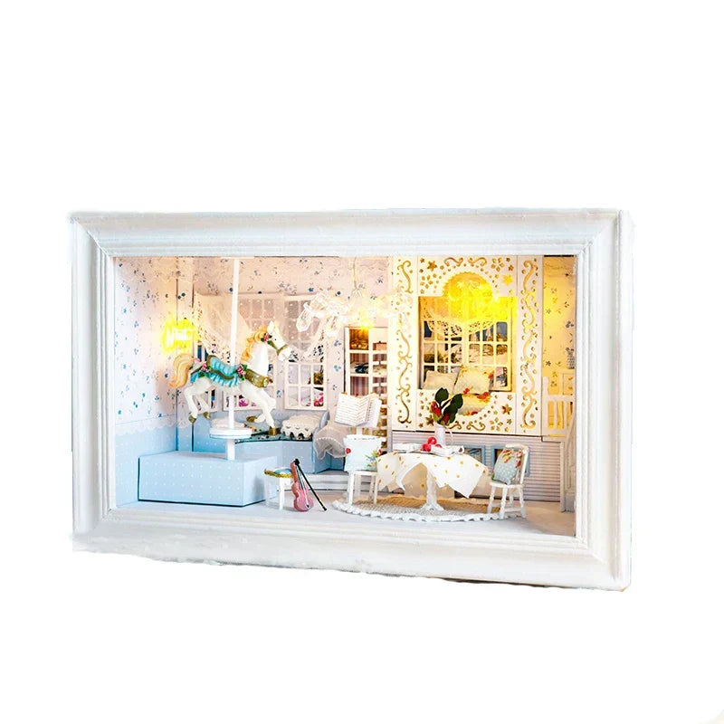 Princess Dream DIY Wooden Frame Dollhouse Kit