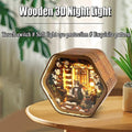 Professor Cat's Library DIY Wooden 3D Night Light Kit