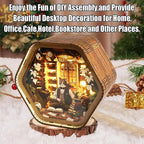 Professor Cat's Library DIY Wooden 3D Night Light Kit