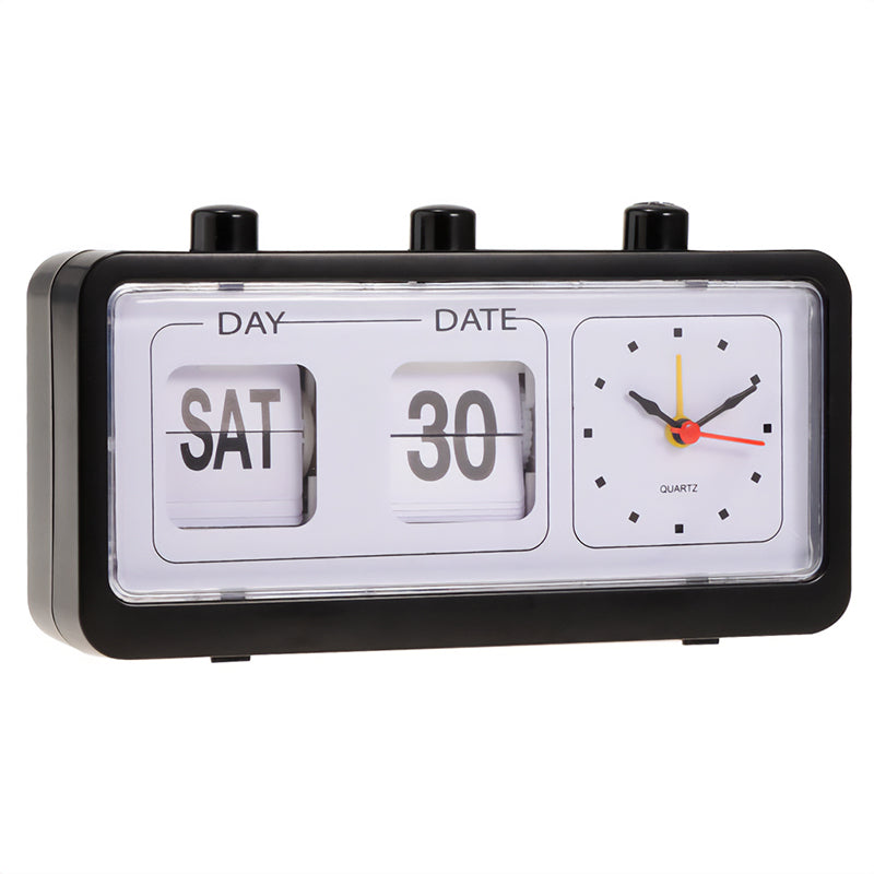 Retro Flip Calendar Clock