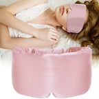 Mulberry Silk Sleep Mask Padded, Light Blocking Eye Mask for Sleeping and Travel, Extra Large