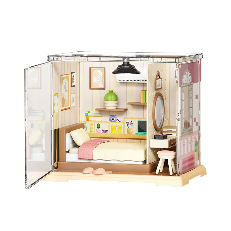 Store Bedroom Kitchen DIY Miniature House Kit