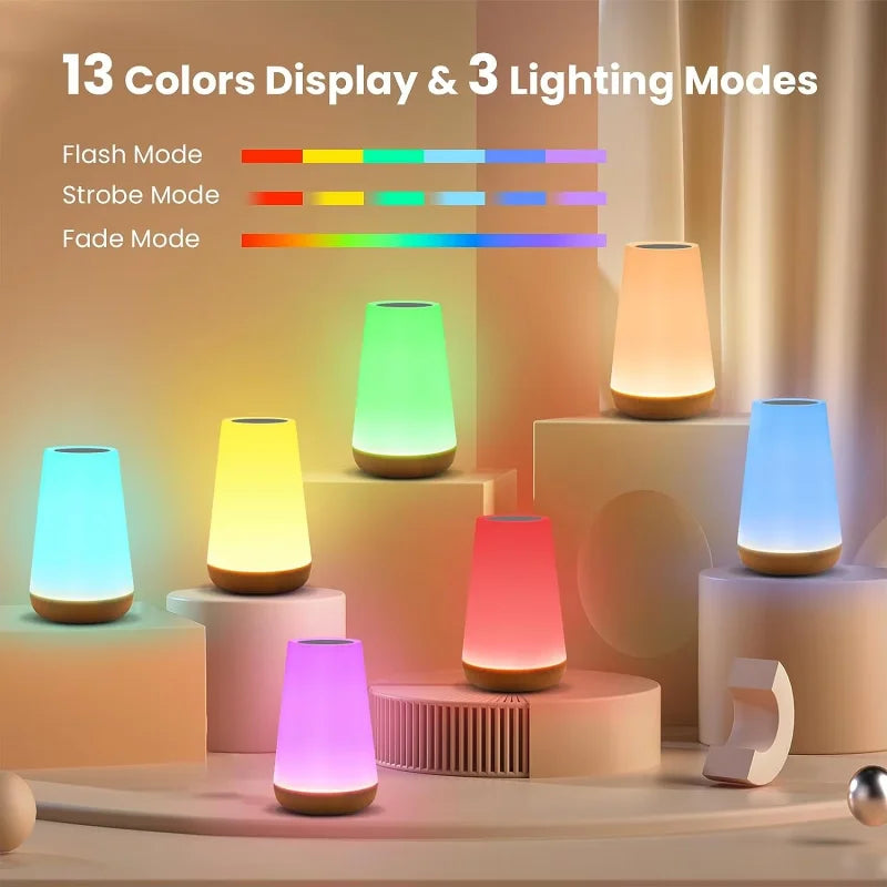 LunaGlow — Rechargeable Color-Changing Night Light with Remote