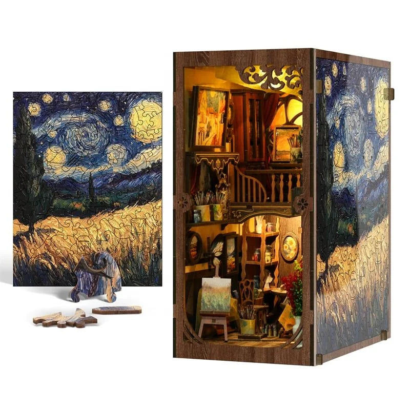 World Within Frame Figurines Miniatures DIY Book Nook Kit