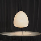 AkariGlow Japanese Rice Paper Table Lamp — E27 Tripod, Wabi-Sabi, Bedroom & Living Room