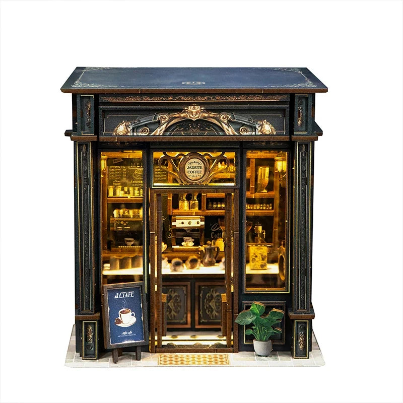 Coffee Shop DIY Miniature House Kit