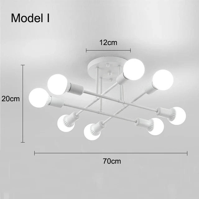OrbitGlow — Mid-Century Sputnik Ceiling Light