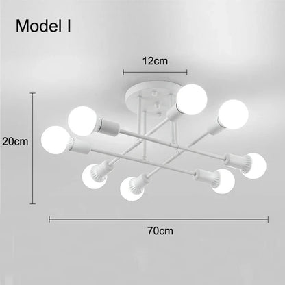 OrbitGlow — Mid-Century Sputnik Ceiling Light