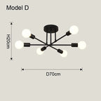 OrbitGlow — Mid-Century Sputnik Ceiling Light