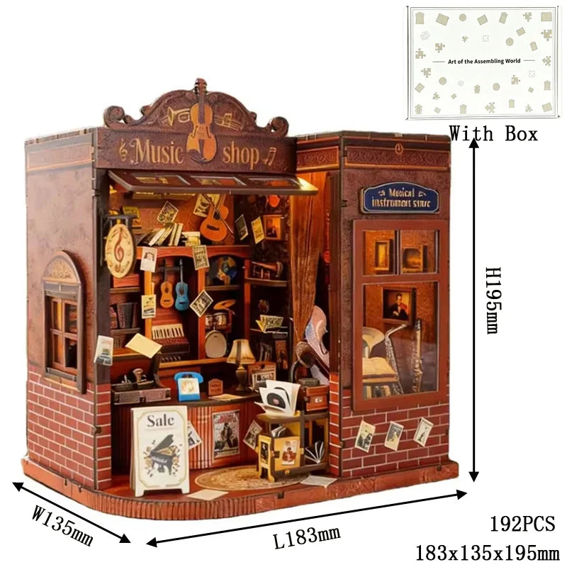 Vintage Musical Instrument Store DIY Book Nook Kit