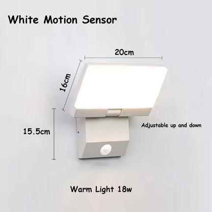 VisorGlow — Adjustable Outdoor Motion Sensor Wall Light
