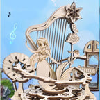 Mystery Island Music Box 3D Wooden Puzzle Kit with Light