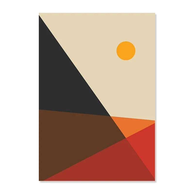 Orange Figures Prints
