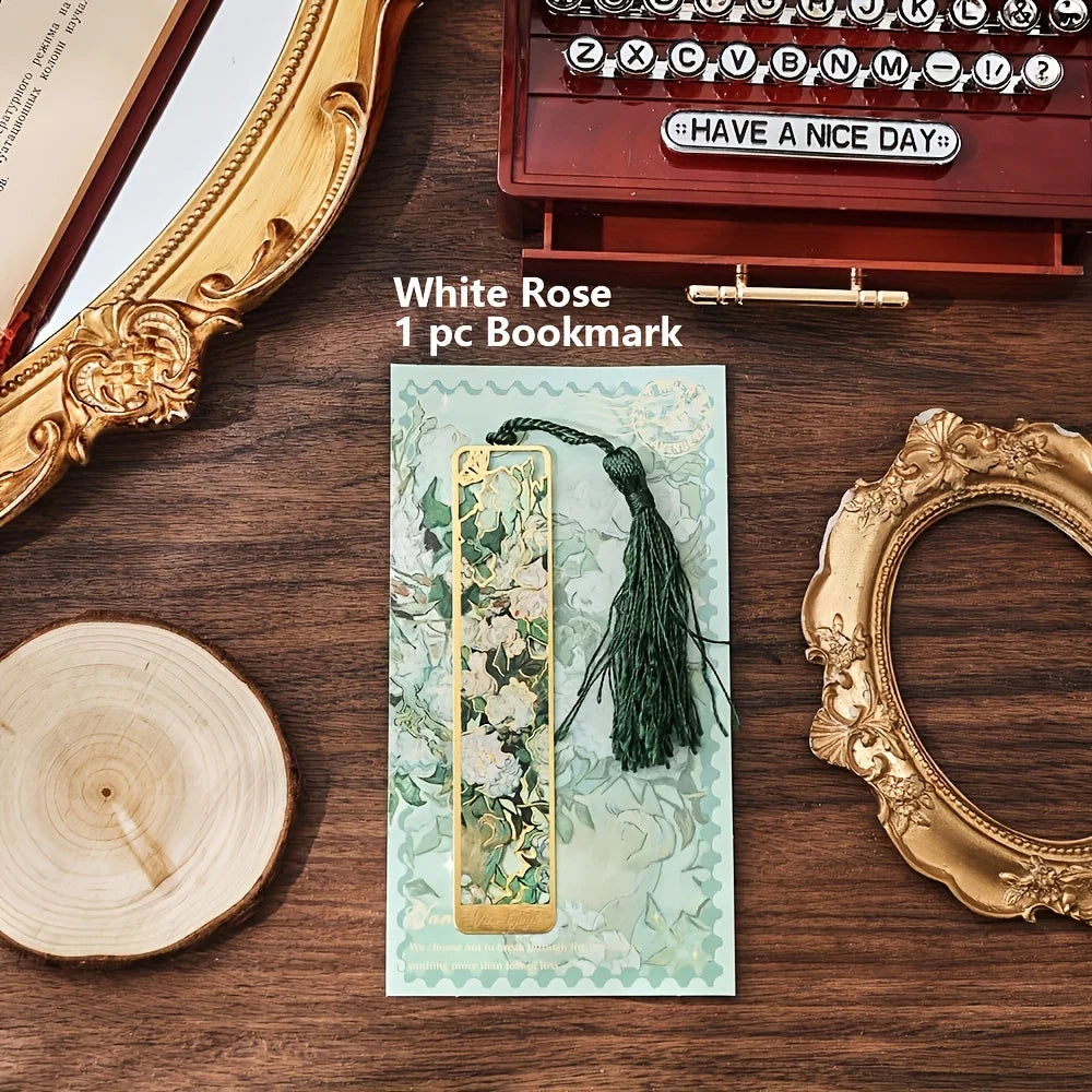 ArtMark Van Gogh Irises — Brass Metal Bookmark
